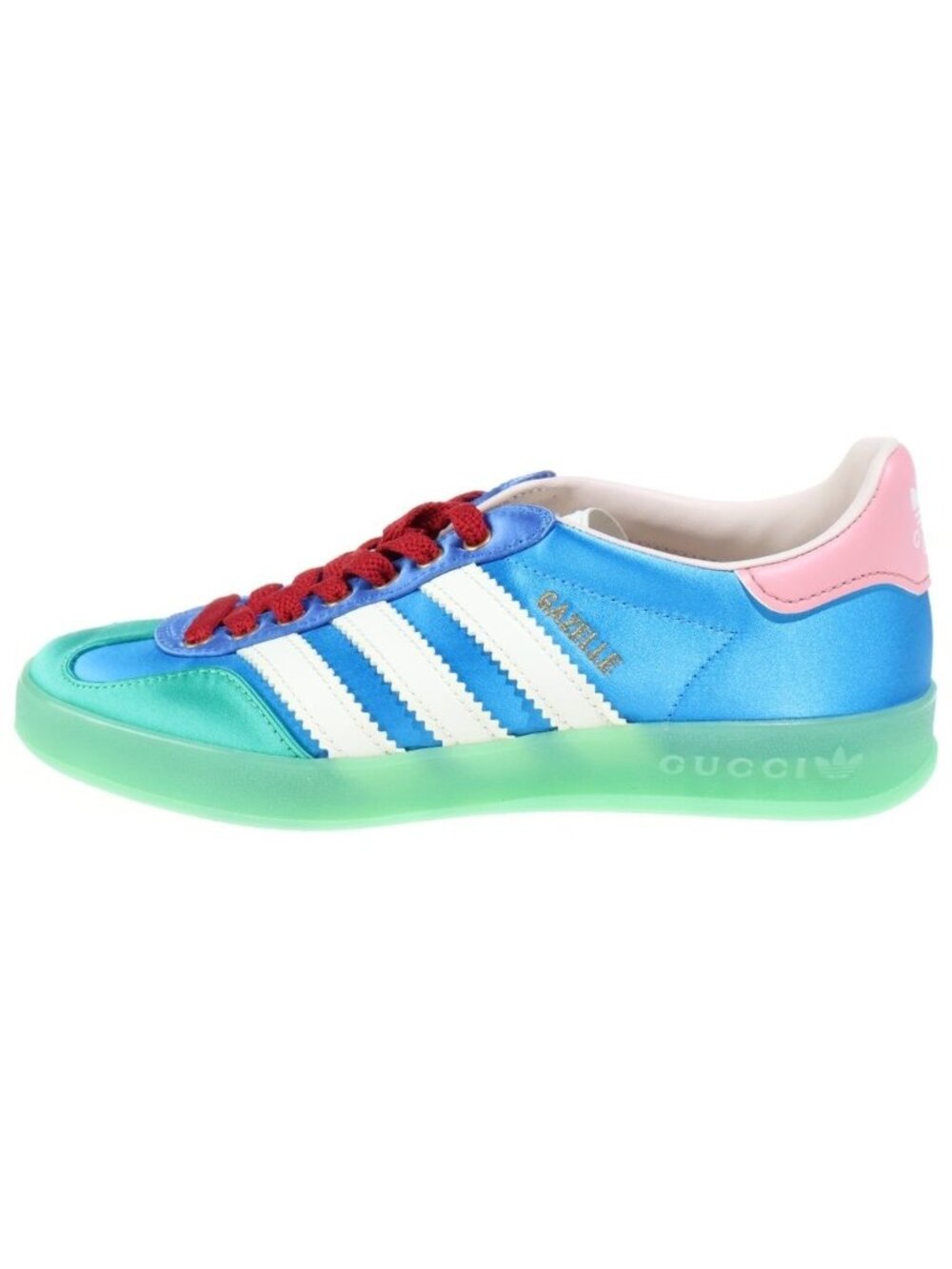Gucci Adidas Gazelle Low-Top Sneakers Blue Green Pink Multicolor